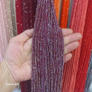 Janjanlı Bordo Kristaller, 2 mm