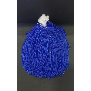 Kristalize Saks Mavi Kum Boncuk (12 dal),1 Dizi (Fotoğraftan bir ton koyudur)