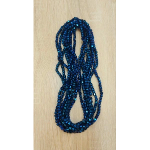 Küp Kristaller, Parlak Koyu Saks Mavisi, 4 mm, Dizisi