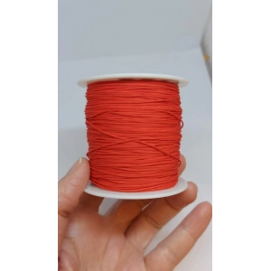 Mat Kırmızı Paraşüt İpleri, 0,8 mm , 1 Metre