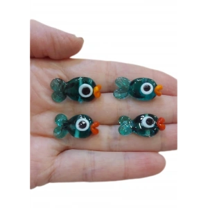 Murano Camdan Transparan Balıklar