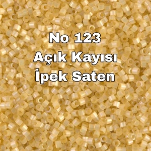 No: 123 Miyuki Delica 11/00 DB1801 | Açık Kayısı İpek Saten 3 Gram