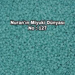 No: 127 Miyuki Delica 11/00 DB1586 | Mat Açık Turkuaz