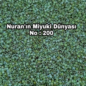 No: 200 Miyuki Delica 11/00 DB2264 | Picasso (Kırçıllı) Turkuaz 3 gram