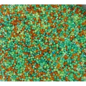 No: 235 Miyuki Delica 11/00 DB2066 | Karışık Yeşil ve Turuncu 3 gram