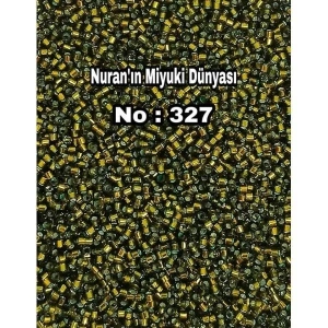 No: 327 Miyuki Delica 11/00 DB0604 | Kristalize Zeytin Yeşili 3 gram