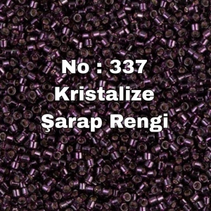 No: 337 Miyuki Delica 11/00 DB611 | Kristalize Şarap Rengi 3 gram