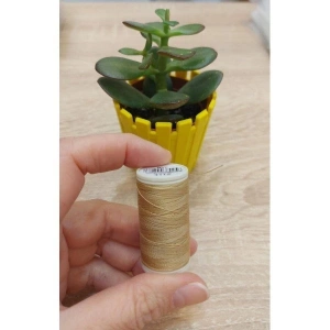 No : 4112 Krem Rengi Tonları Nylbond Boncuk İpler