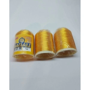 No : 742 YABALI Buğday Başağı Sarısı Polyester Dikiş Dantel Nakış İpleri 20 gram