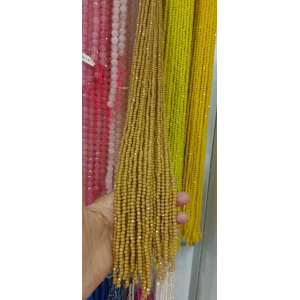 Opak Açık Hardal Kristaller , 4 mm