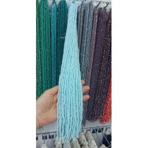 Opak Kar Mavisi Kristaller , 4 mm