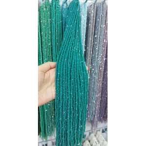 Opak Koyu Turkuaz Kristaller , 4 mm