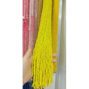 Opak Limon Sarısı Kristaller , 4 mm