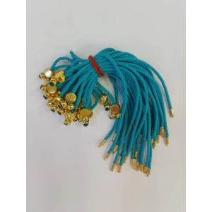 Opak Turkuaz Koton İp Asansör Kapama