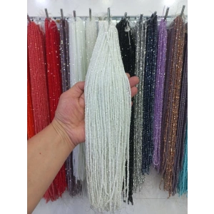 Parlak Kırık Beyaz Kristaller, 3 mm