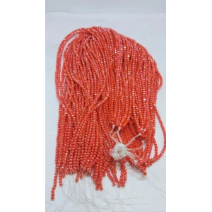 Parlak Turuncu Kristaller, 3 mm