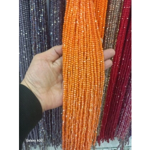 Parlak Turuncu Kristaller , 4 mm