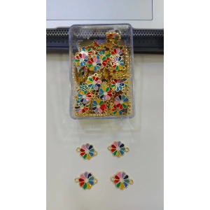 Rengarenk Çiçek, Çift Kulplu, Mineli Ara Aparat