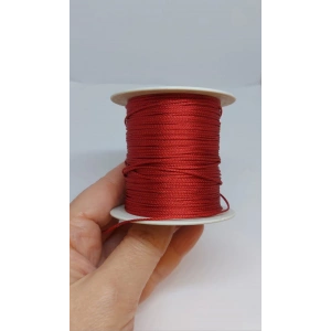 Şarap Rengi Paraşüt İpleri, 1 mm , 100 metre, Türk Malı
