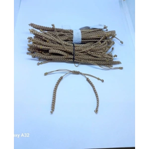 Sütlü Kahve Makrome Bileklik Asansör Kapamalar