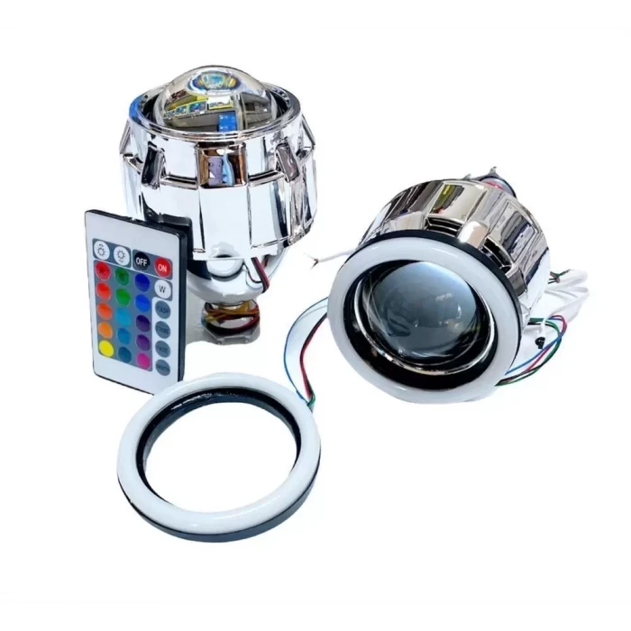 2.5 İNÇ DÜZ Bİ-XENON MERCEK + YUVARLAK ANGEL BEYAZ