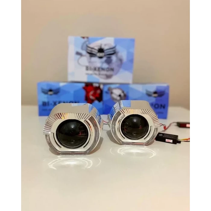2.5 İNÇ J MODEL Bİ-XENON MERCEK BEYAZ ANGEL + BEYAZ ŞEYTAN GÖZ