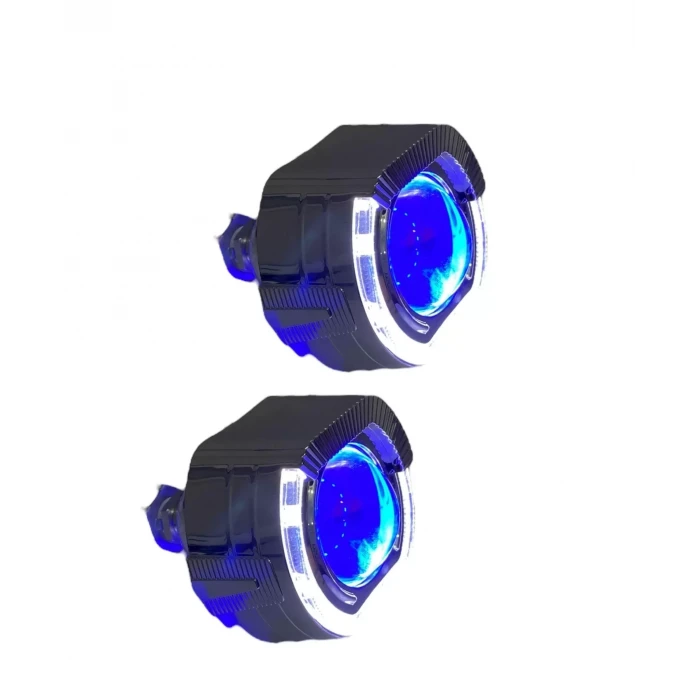 2.5 İNÇ J MODEL Bİ-XENON MERCEK BEYAZ ANGEL + MAVİ ŞEYTAN GÖZ