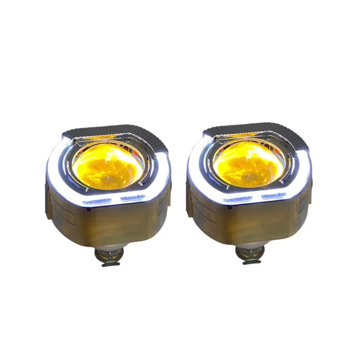 2.5 İNÇ J MODEL Bİ-XENON MERCEK BEYAZ ANGEL + TURUNCU ŞEYTAN GÖZ