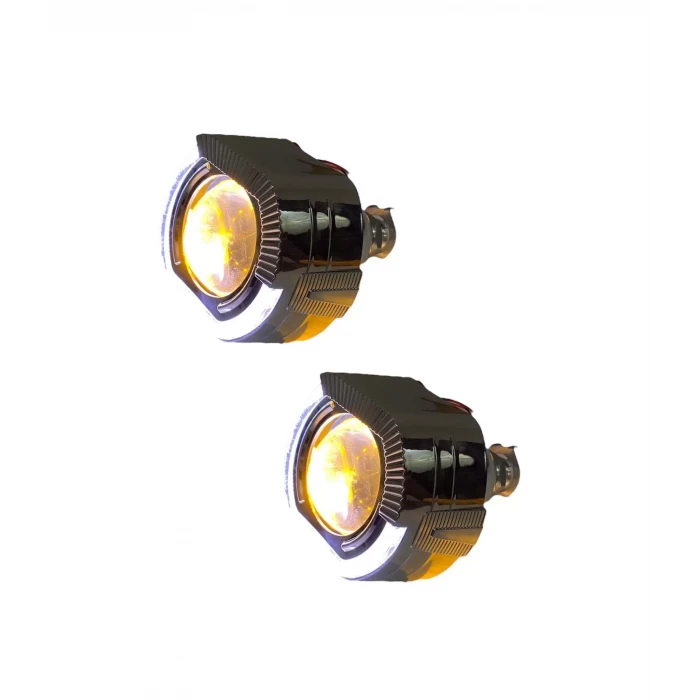 2.5 İNÇ J MODEL Bİ-XENON MERCEK BEYAZ ANGEL + TURUNCU ŞEYTAN GÖZ