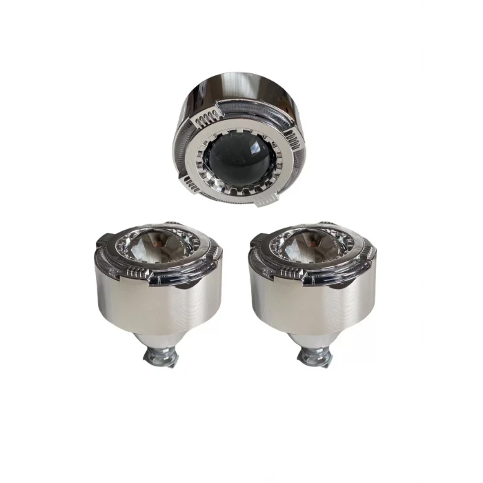 2.5 İNÇ KESİK YUVARLAK Bİ-XENON MERCEK BEYAZ ANGEL G149