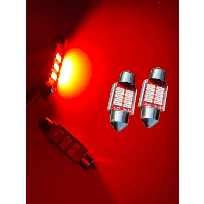 SOFİT 12 LED 31MM KIRMIZI