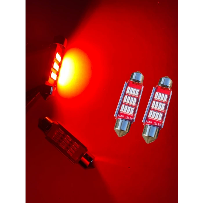 SOFİT 12 LED 41MM KIRMIZI