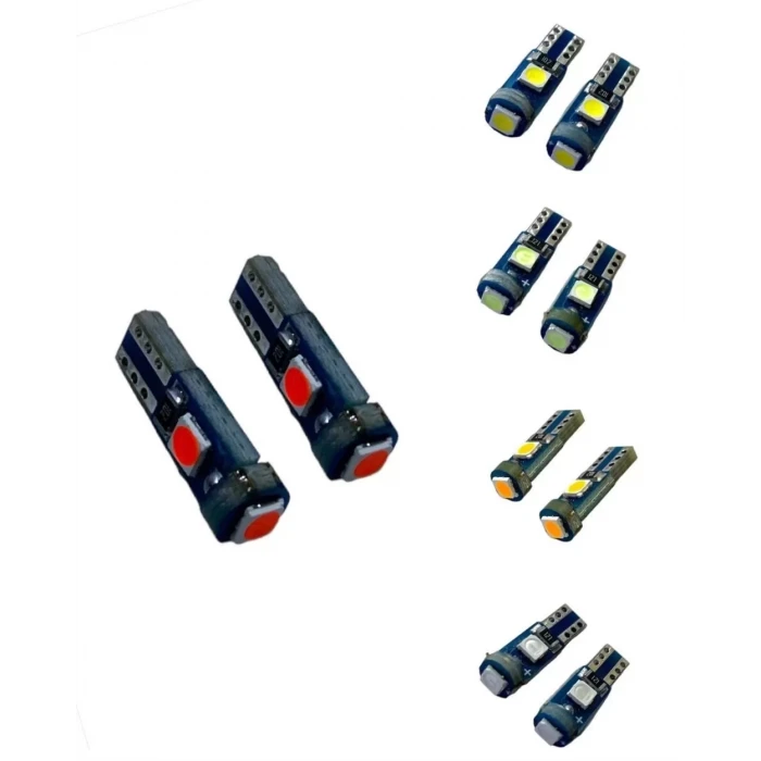 3 LEDLİ T5 LED MAVİ 2Lİ