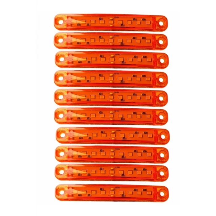 9 LEDLİ PARMAK LED TURUNCU 1 ADET