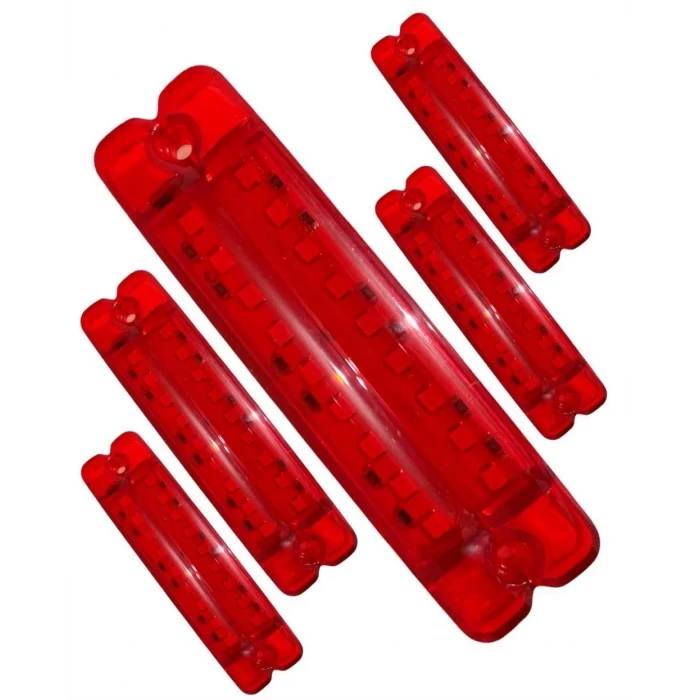 18 LEDLİ ÇİFT SIRA PARMAK LED KIRMIZI 1 ADET