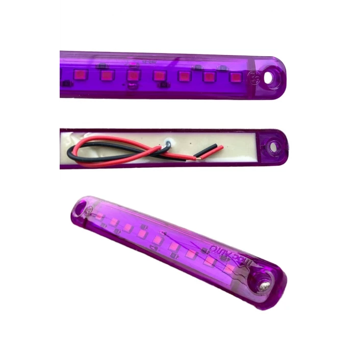 UZAKTAN KUMANDALI 9 LEDLİ 10 ADET PARMAK LED MOR