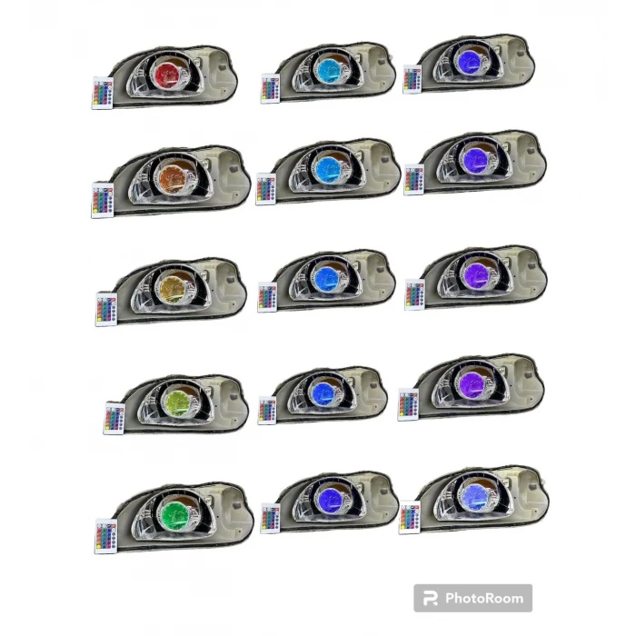 3 İNÇ DÜZ Bİ-XENON MERCEK MODELLİ KAPAK RGB ŞEYTAN GÖZ