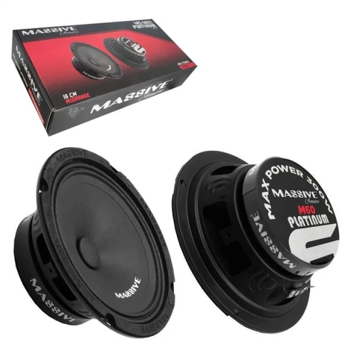 16 CM 300W MASSİVE MS-M60 PLATİNUM 100 RMS MİDRANGE