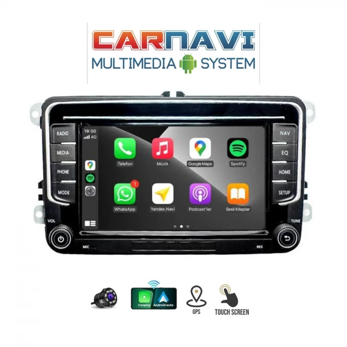 CARNAVİ VOLKSWAGEN WW 4-64 7 İNÇ TUŞLU OEM MULTİMEDİA ANDROİD