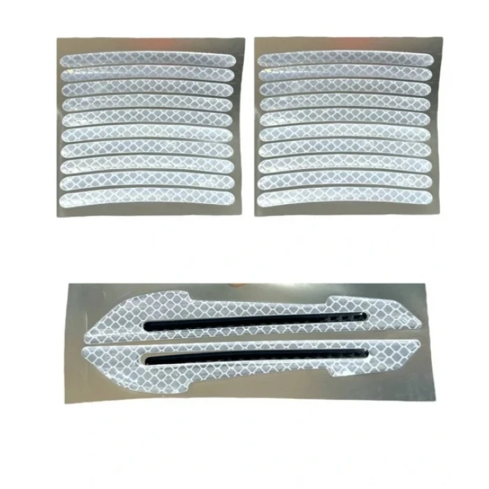 Jant sticker beyaz ve ayna sticker beyaz SET