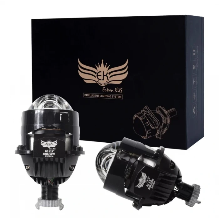 A3 LAZERLİ 2.5 İNÇ E.K.TUNİNG Bİ-LED PROJECTÖR