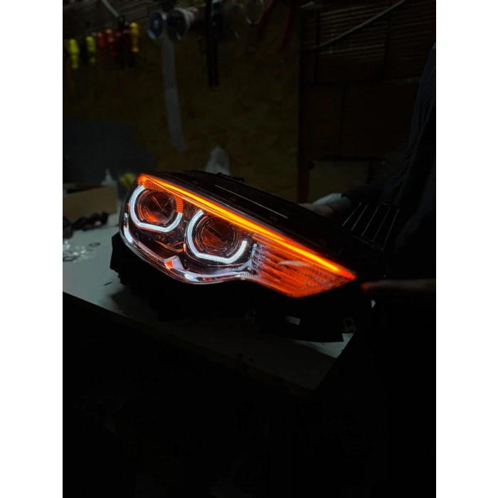 2.5 İNÇ DÜZ Bİ XENON MERCEK J MODEL BEYAZ ANGELLİ KAPAK SET