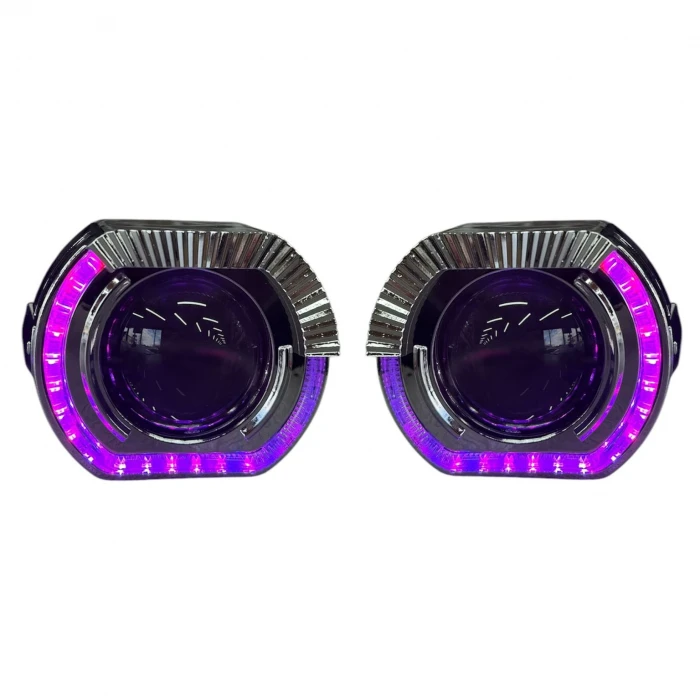 2.5 İNÇ DÜZ Bİ XENON MERCEK J MODEL PİXEL ANGELLİ KAPAK SET