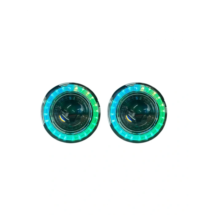 3 İNÇ Bİ XENON MERCEK + CY6 MODEL PİXEL ANGELLİ KAPAK SET