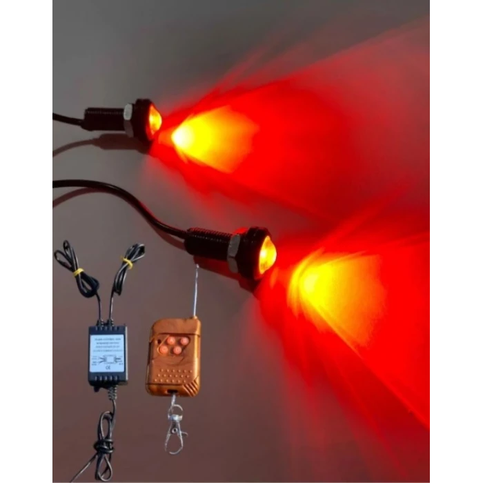 UZAKTAN KUMANDALI AYNA ALTI KARTAL GÖZ LED KIRMIZI