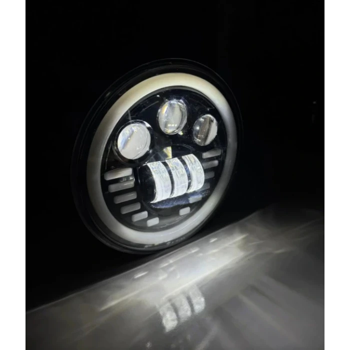 H4 SOKETLİ YUVARLAK SİNYALLİ ÇALIŞMA LAMBASI 2Lİ SARI BEYAZ  GZD0542