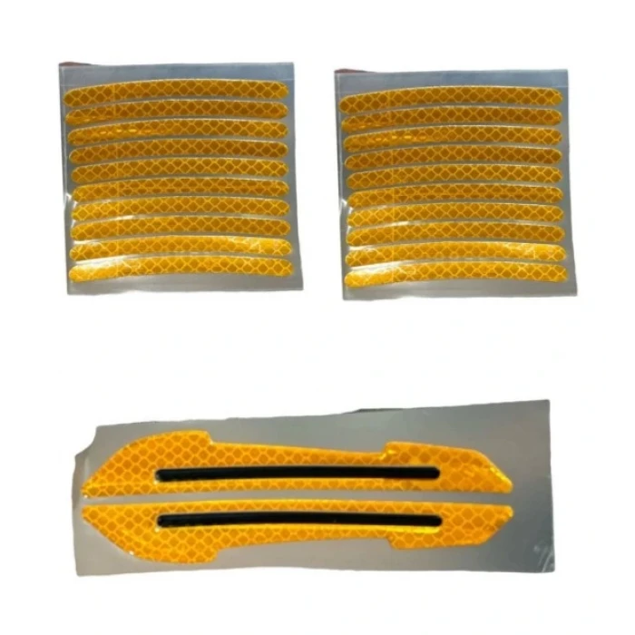 Jant sticker sarı ve ayna sticker sarı SET