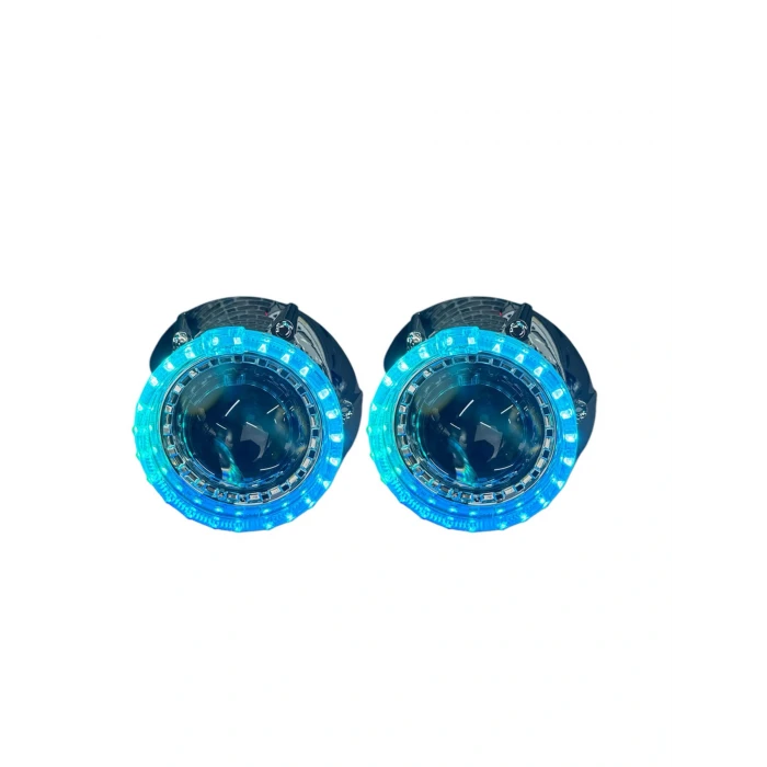 3 İNÇ Bİ XENON MERCEK + CY1 MODEL PİXEL ANGELLİ KAPAK SET
