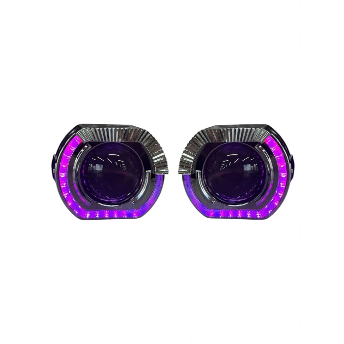 3 İNÇ Bİ XENON MERCEK J MODEL PİXEL ANGELLİ KAPAK SET