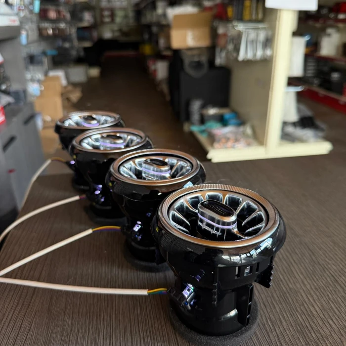 IŞIKLI AİR VENTS 4LÜ SET TELEFON KONTROLLÜ RGB